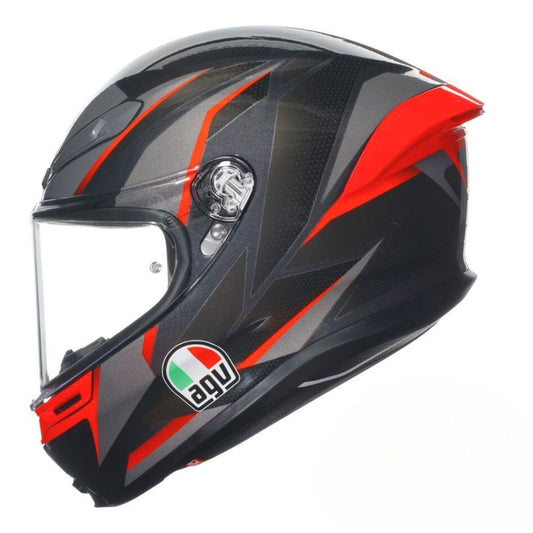 AGV K6-S Slashcut - Black/Grey/Red