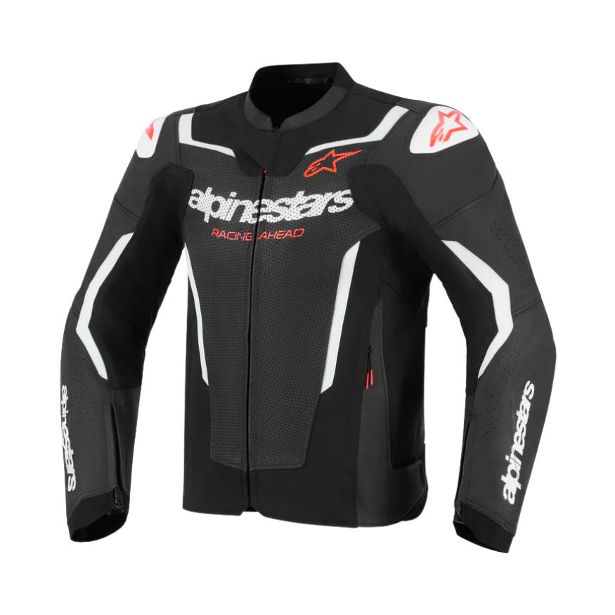 Alpinestars GP Force V2 AirFlow Leather Jacket - Black/White