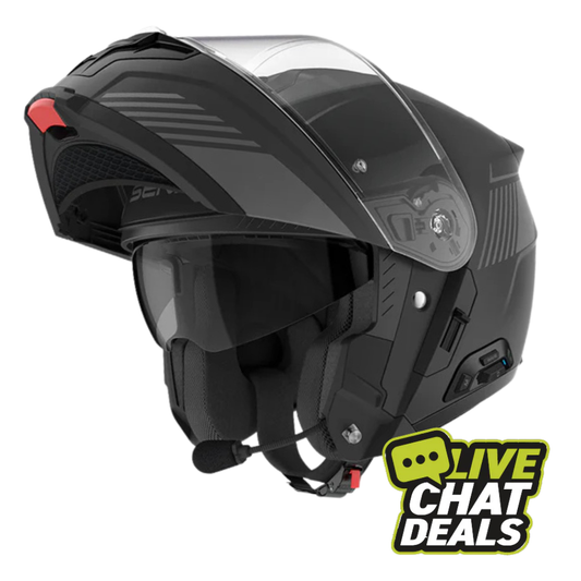 Sena Specter Smart Flip-Up Helmet w Mesh Comms Matt Black