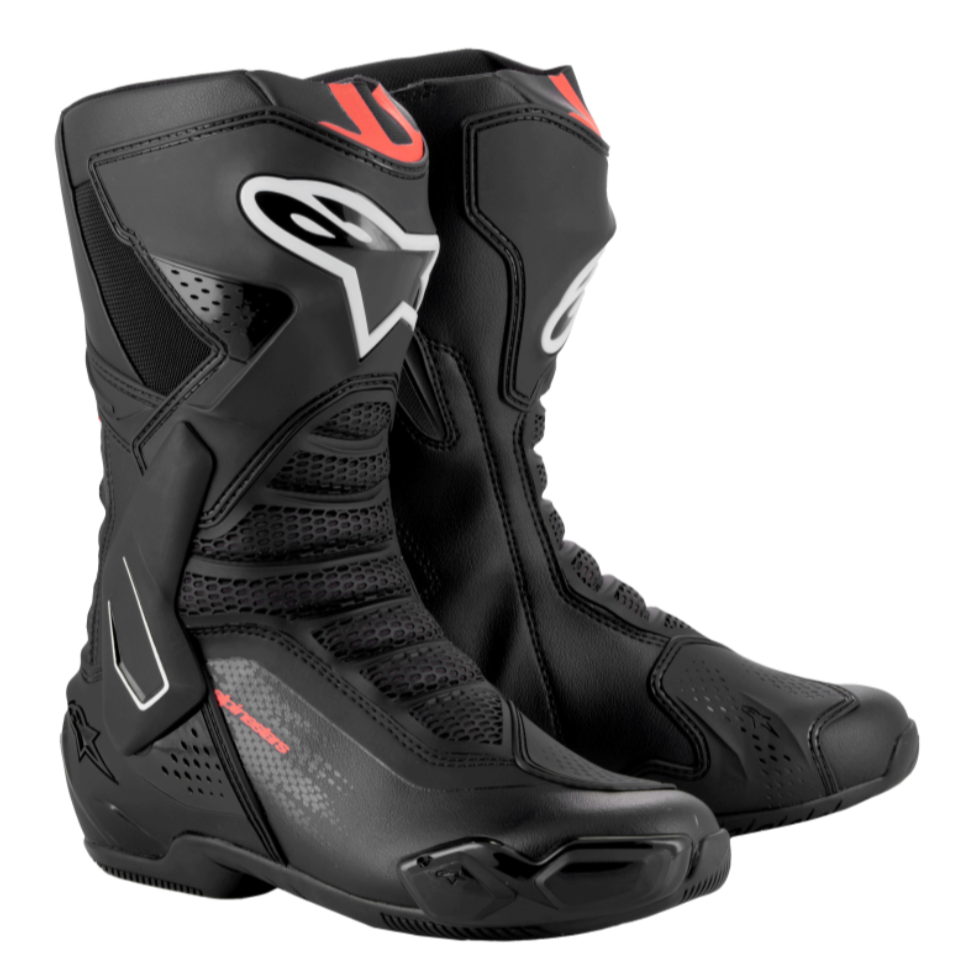 Alpinestars SMX-6 V3 Boots - BLACK RED FLUO