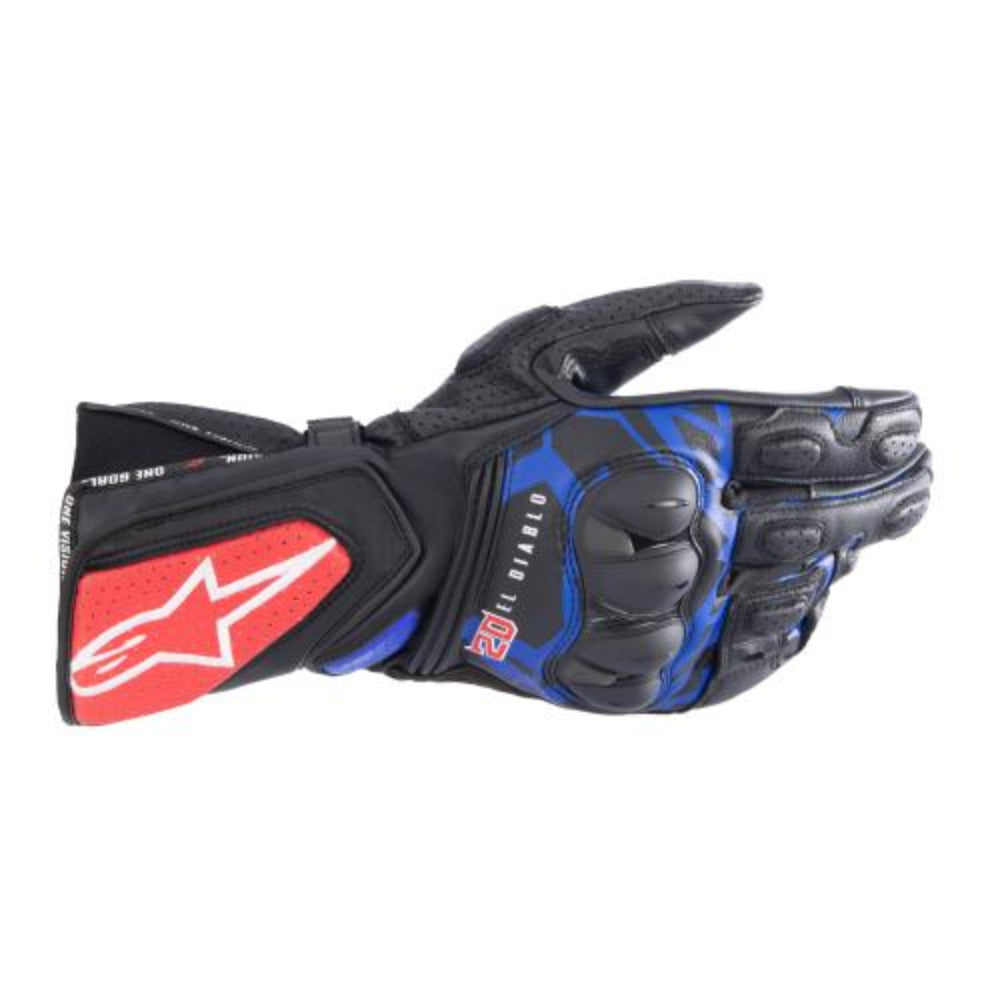 Alpinestars FQ20 SP-8 V3 MONSTER GLOVES BLACK BLUE BRIGHT RED GREEN