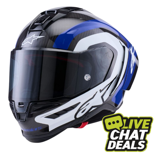 Alpinestars Supertech R10 Arius Black / White / Blue Helmet
