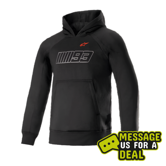 Alpinestars Alpinestars MM93 Thunder Hoodie Black Bright Red - Front View