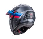 Caberg Tourmax X Sarabe Matt Gun Metal/Black/Blue/Red Flip Up Motorcycle Helmet
