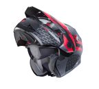 Caberg Tourmax X Sarabe Matt Gun Metal/Black/Red Flip Up Motorcycle Helmet