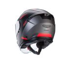 Caberg Caberg Flyon 2 Boss Matt Grey/Red/Black Helmet S/O - Rear View