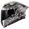 LS2 FF807 DRAGON Enthum Silver - FREE Dark Visor and Clear Pinlock