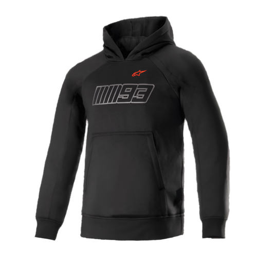Alpinestars Alpinestars MM93 Thunder Hoodie Black Bright Red - Front View