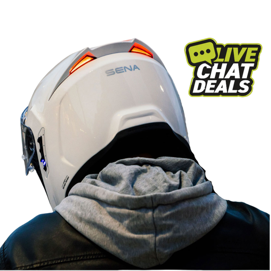 Sena Phantom ANC Smart Helmet w Mesh Comms Glossy White