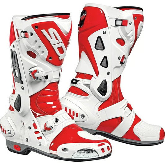 SIDI STIVALI VORTICE VERNICE EUR43/US9.5 Red Vernice White