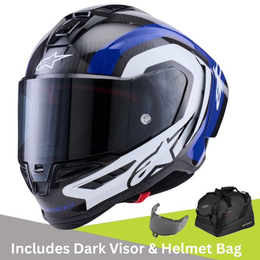Alpinestars Supertech R10 Arius Black / White / Blue Helmet