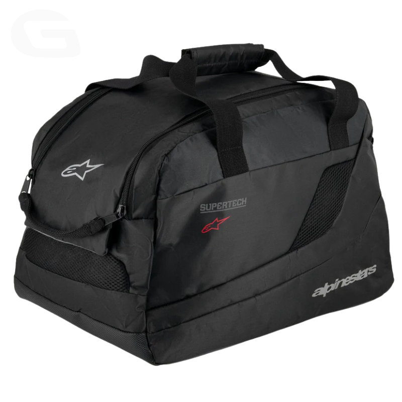 Alpinestars Alpinestars SUPERTECH R10 PEDRO ACOSTA-LE HELMET-BLACK RED WHITE MATT HELMET ECE06/DOT/FIM - Rear View