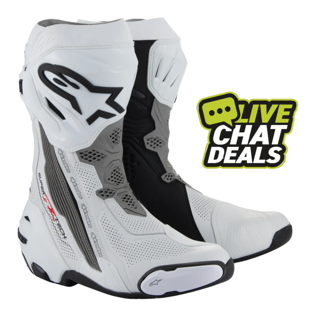 Alpinestars Supertech R Vented White Mid Grey Black (Latest