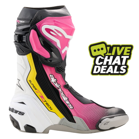 Alpinestars Supertech R Boots Black / Magenta / White / Yellow
