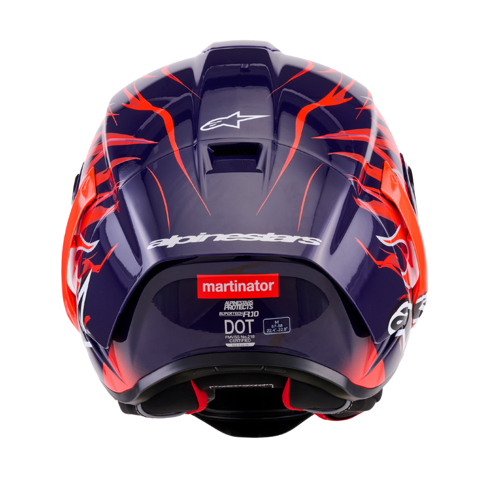 Alpinestars Supertech R10 FLYTE LIMITED EDITION ECE06/DOT/FIM Purple Red Gloss ( MARTINATOR )