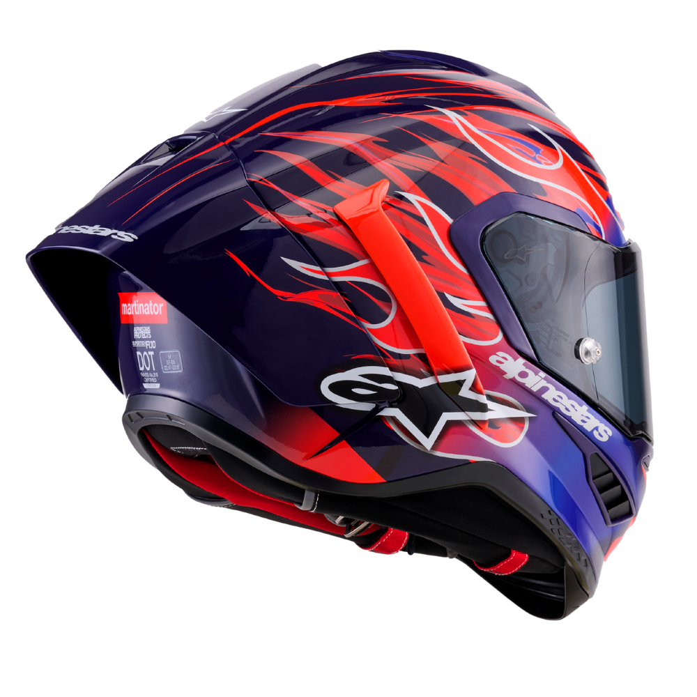 Alpinestars Supertech R10 FLYTE LIMITED EDITION ECE06/DOT/FIM Purple Red Gloss ( MARTINATOR )