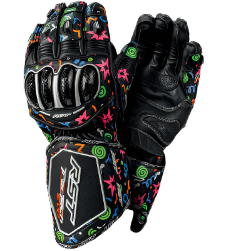 RST RST Tractech Evo 4 Gloves - Doodle - Front View
