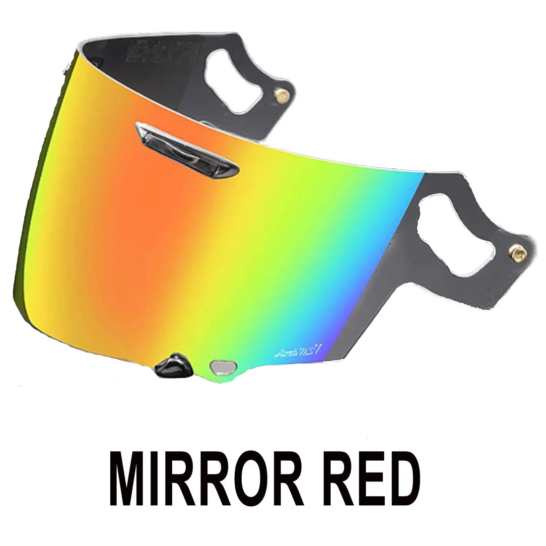 Arai Arai VAS-V Max Vision Visor- Mirror Red (RX-7V/RX-7V EVO, Quantic, QV PRO, Chaser x And Concept XE) - Front View