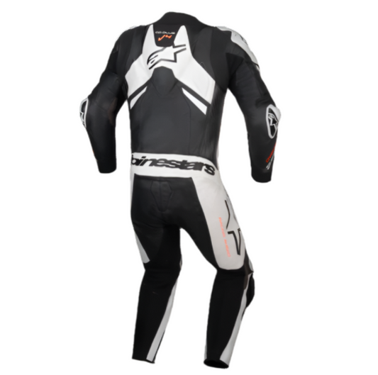 Alpinestars Gp Plus V4 Sprint 1Pc Leather Suit Black White Red Fluo