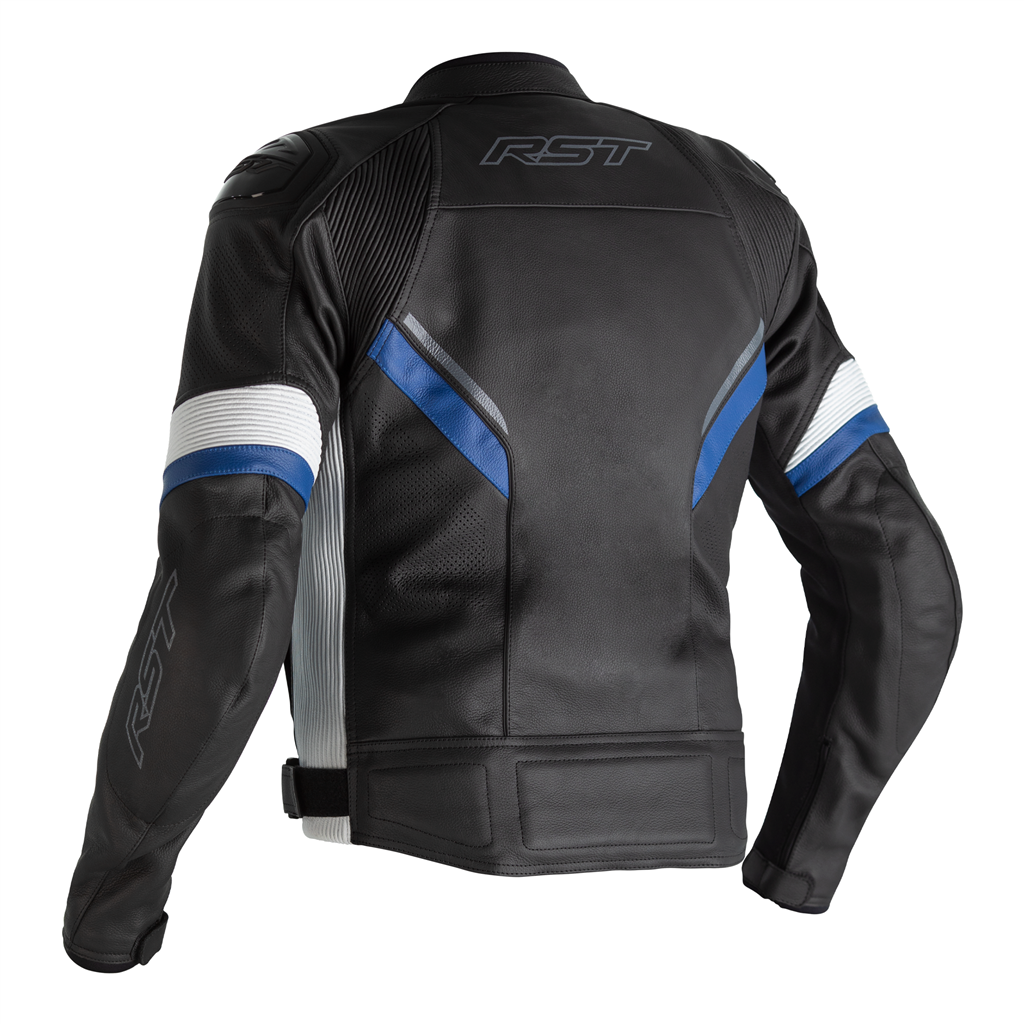 RST RST Sabre Leather Jacket - Blue - Side View