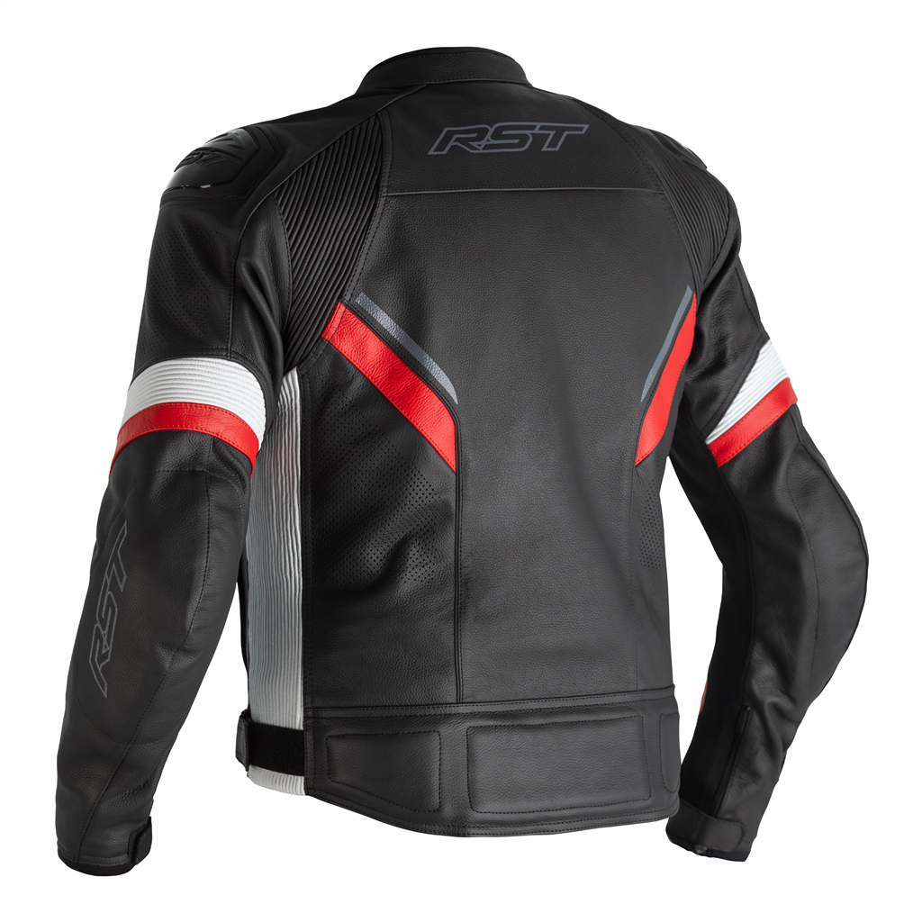 RST RST Sabre Leather Jacket - Red - Side View