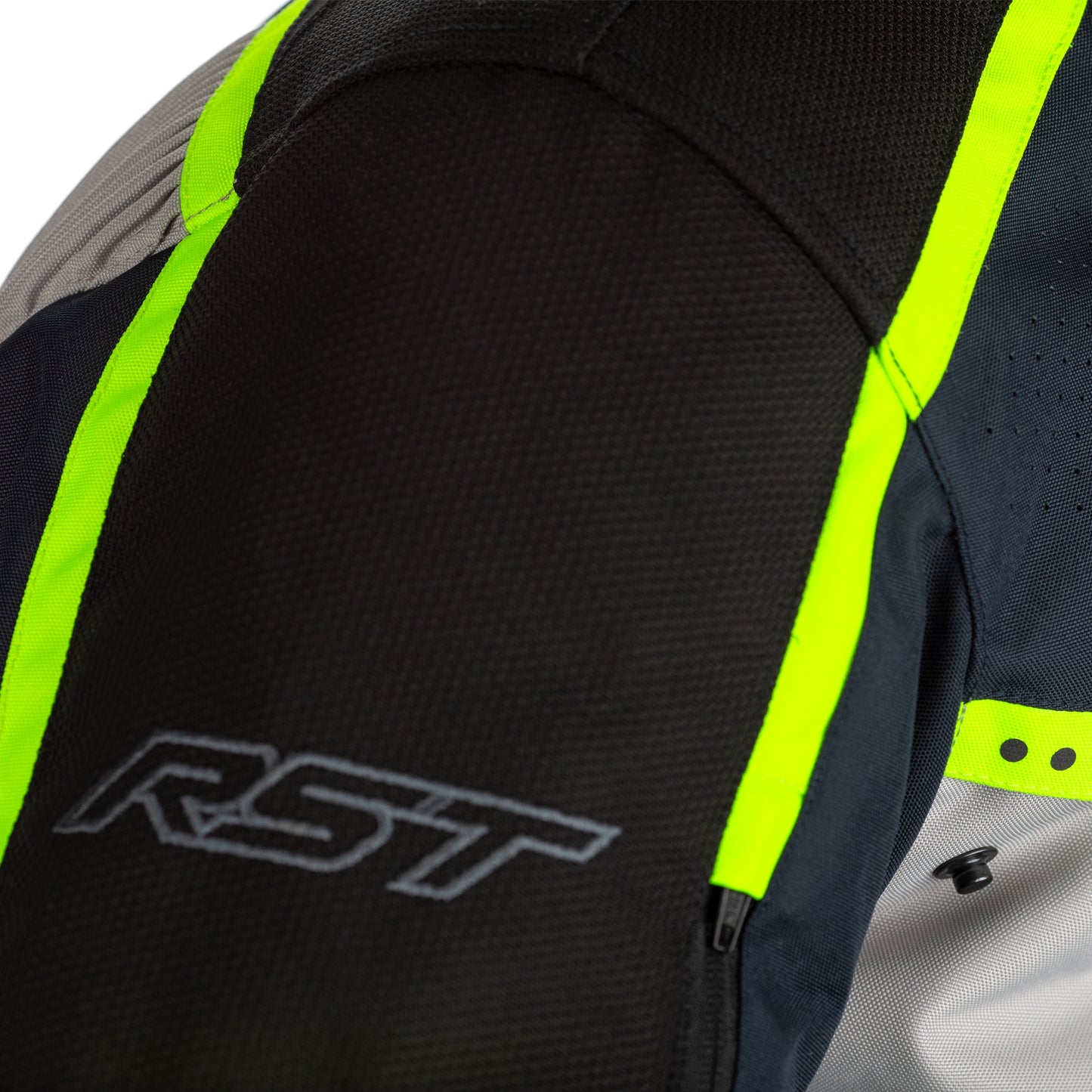 RST RST Maverick CE Mens Textile Jacket - Blue / Silver / Neon (2361) - View 10