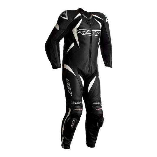 RST Tractech Evo 4 Youth (CE) 1 Piece Leather Suit - Black/White