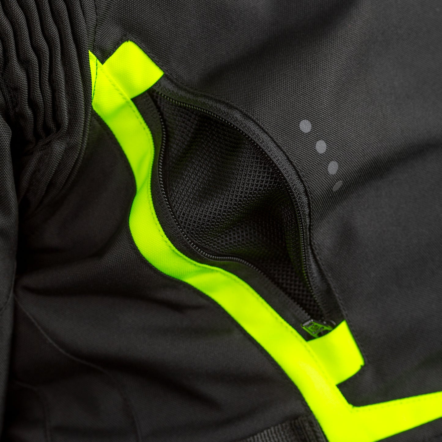 RST Maverick CE Mens Textile Jacket - Black / Neon (2361)