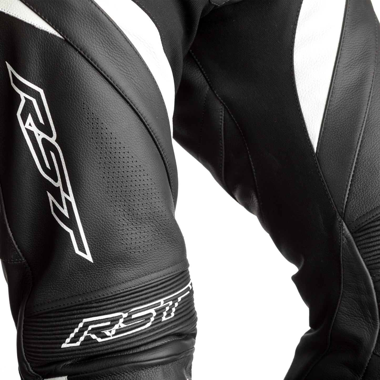 RST Tractech Evo 4 Youth (CE) 1 Piece Leather Suit - Black/White