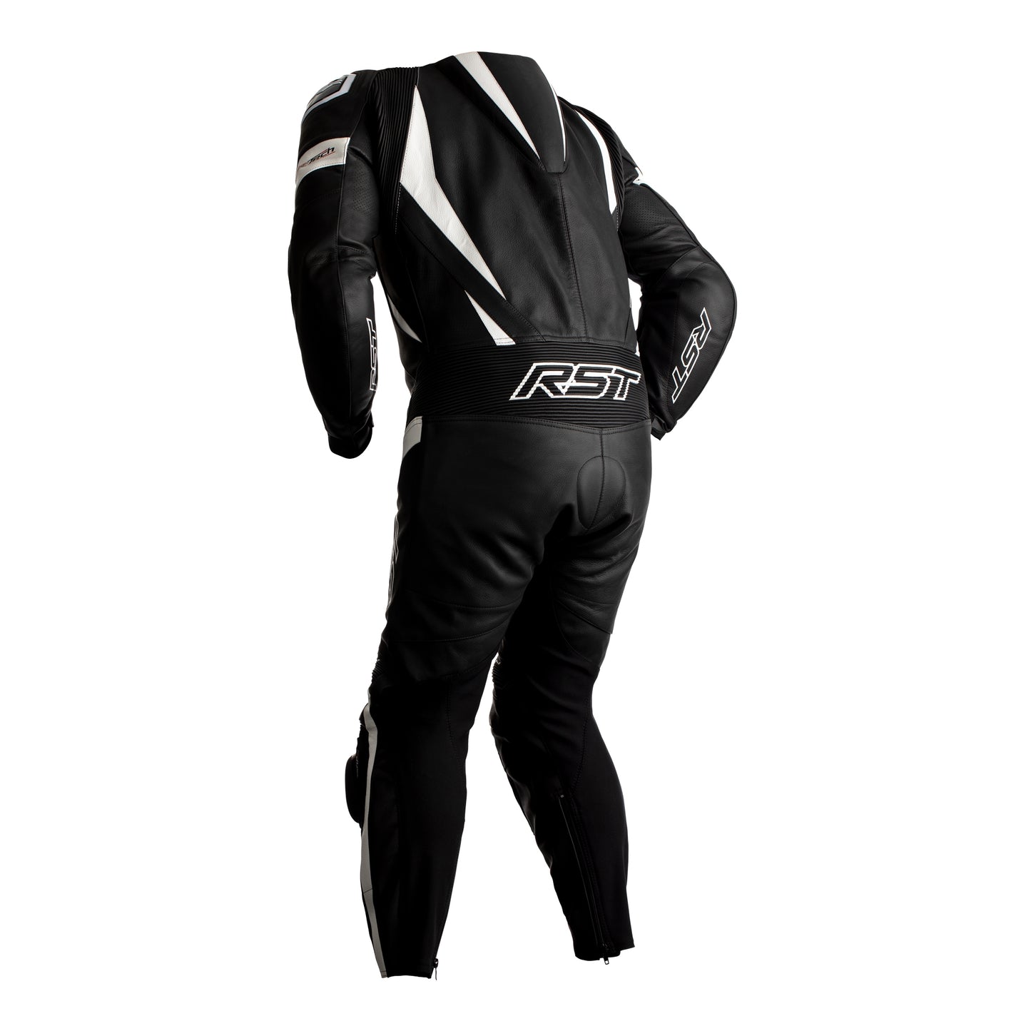 RST Tractech Evo 4 Youth (CE) 1 Piece Leather Suit - Black/White