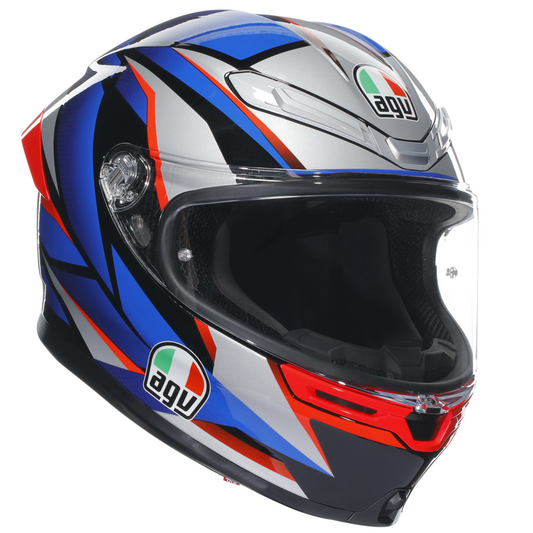 AGV K6-S Slashcut - Black/Blue/Red