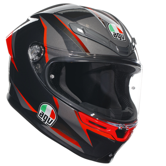AGV K6-S Slashcut - Black/Grey/Red
