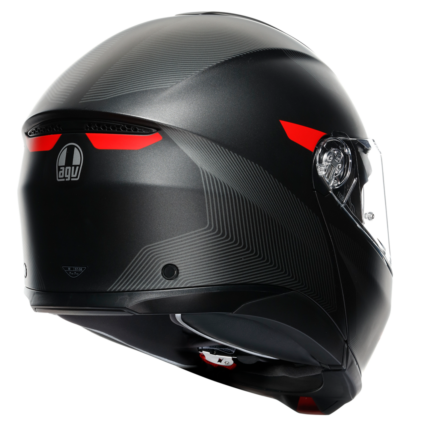 AGV Tour Modular - Frequency Matt Gun/Red