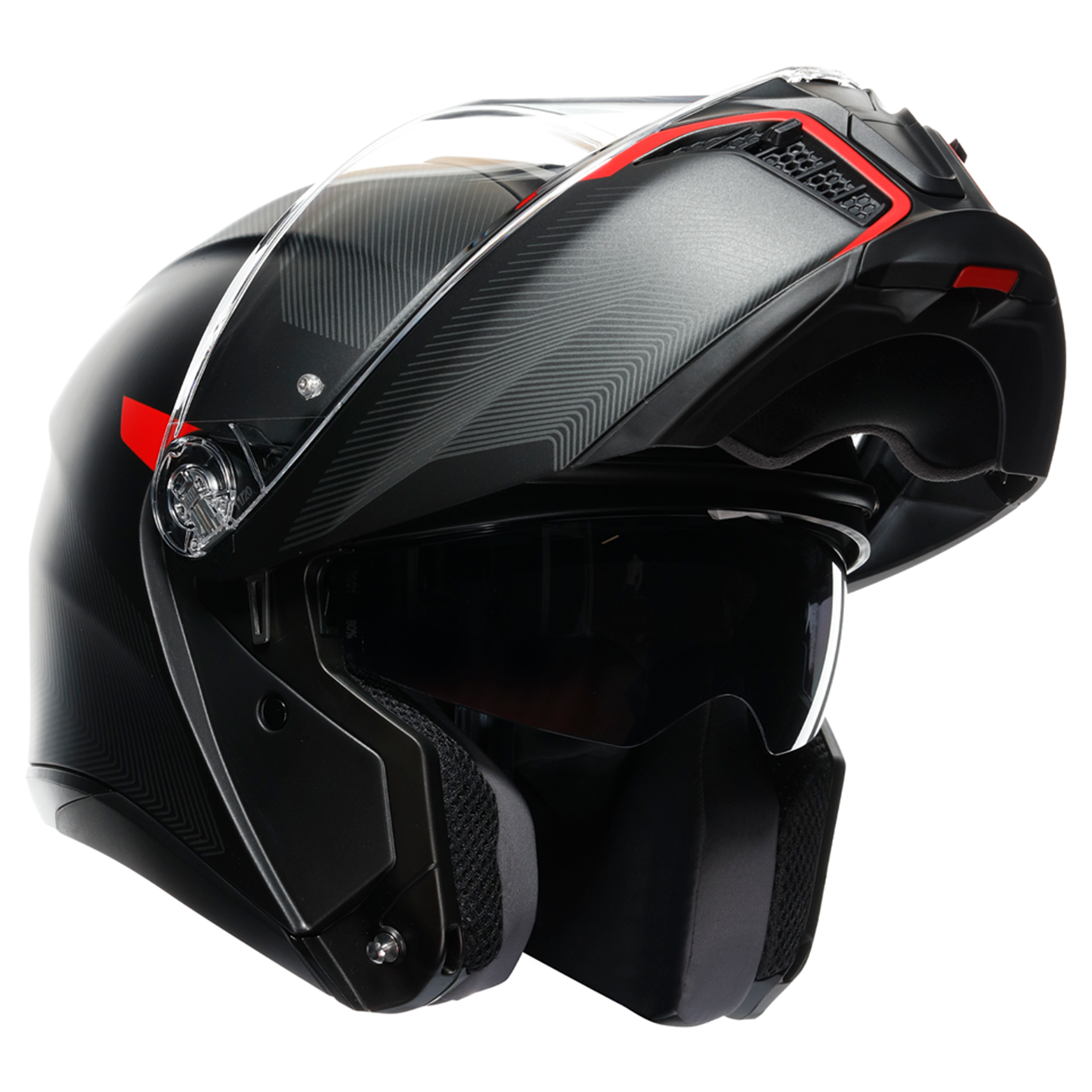 AGV Tour Modular - Frequency Matt Gun/Red