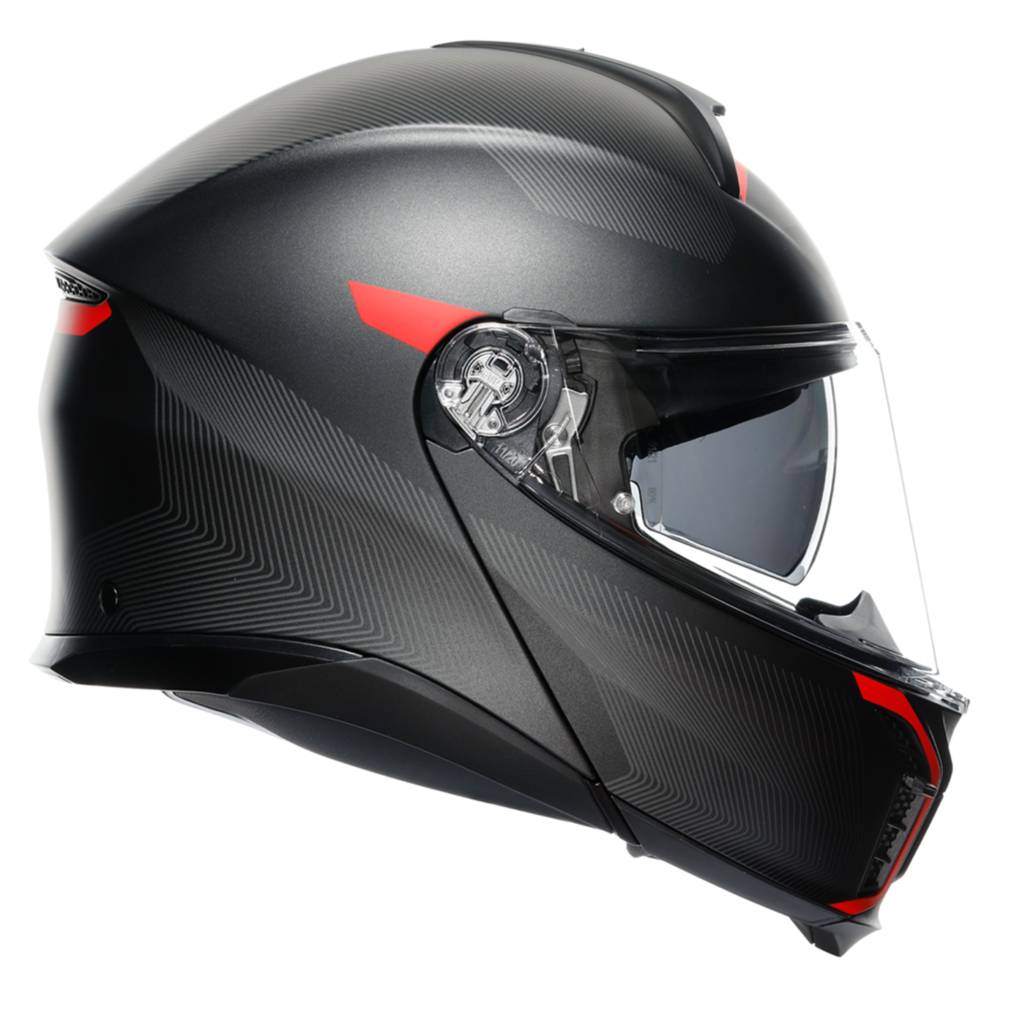 AGV Tour Modular - Frequency Matt Gun/Red