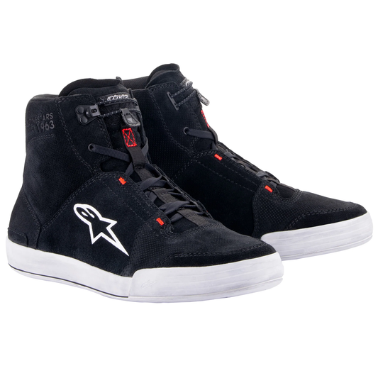 Alpinestars Chrome Shoes - Black/Cool Grey/Flo Red