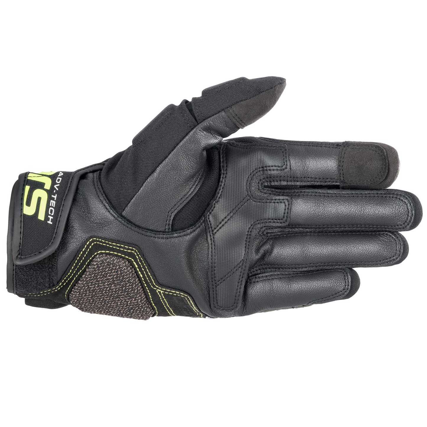 Alpinestars Alpinestars Halo Leather Gloves - Forest/Black/Flo Yellow - Side View