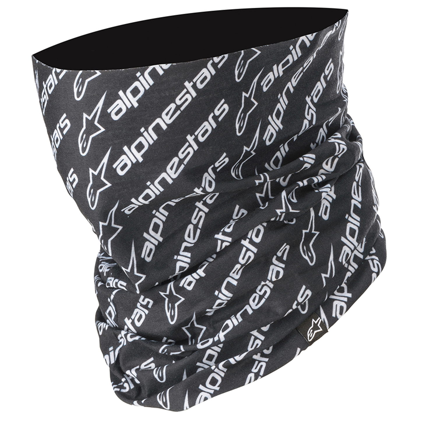 Alpinestars Alpinestars Linear Neck Tube - Black/White - Front View