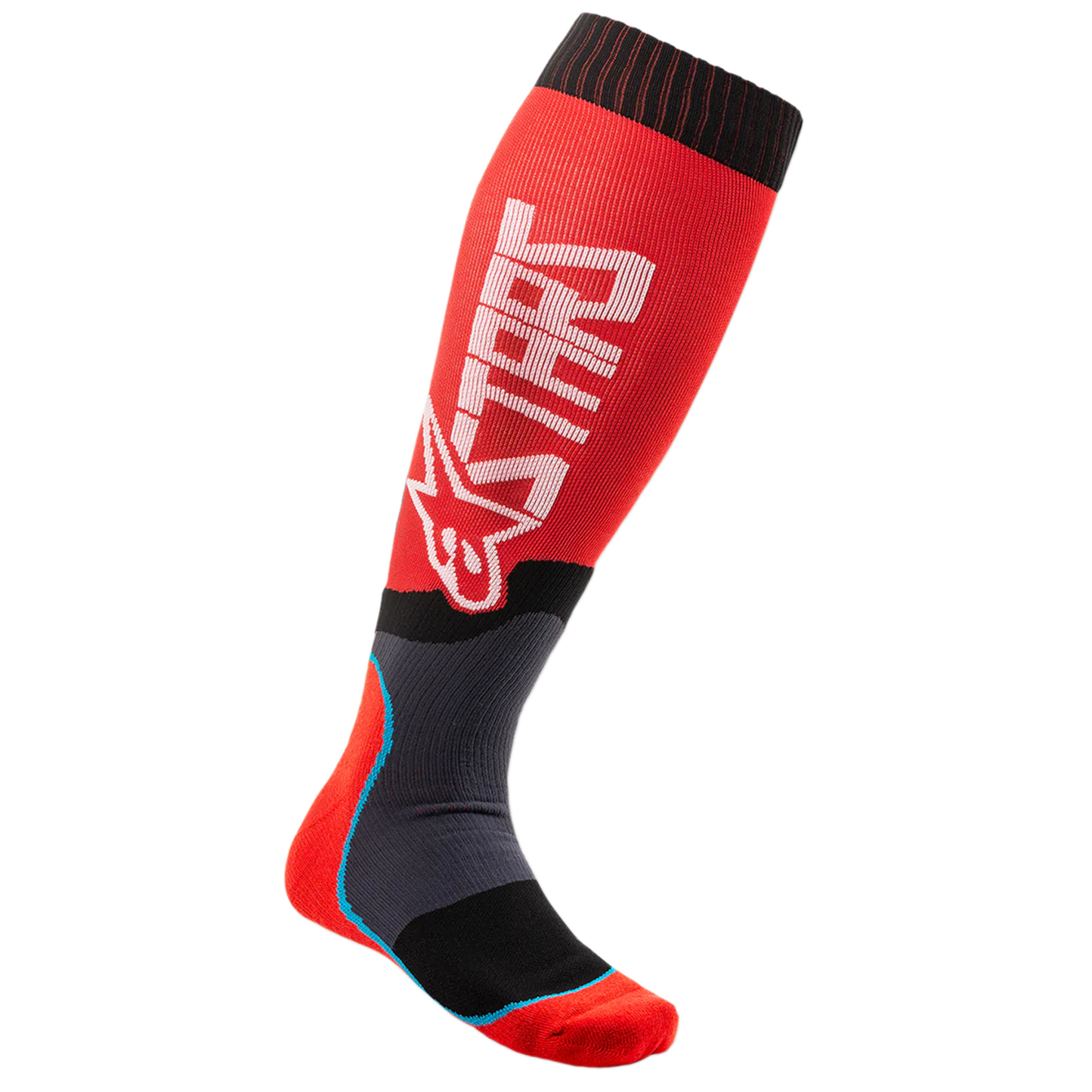 Alpinestars Alpinestars MX Plus 2 Socks - Red White - Front View