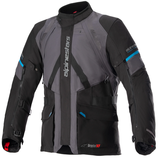 Alpinestars Monteira Drystar XF Jacket - Tar Grey/Black/Methyl Blue