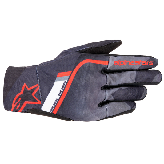 Alpinestars Reef Gloves - Black/Grey Camo/Bright Red (1343)