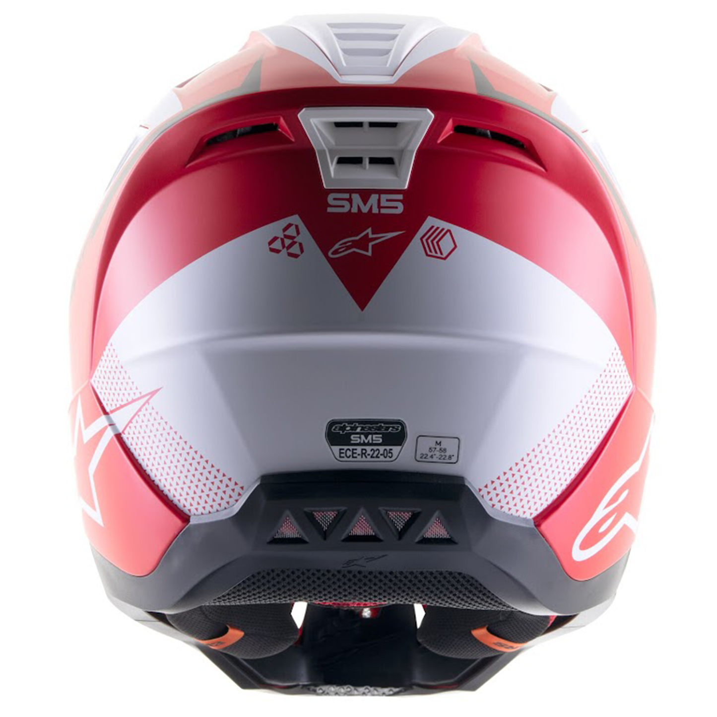 Alpinestars S-M5 Rayon - Bright Red/White Matt