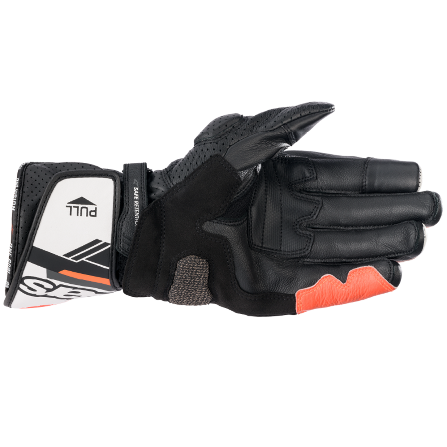 Alpinestars Alpinestars SP-8 V3 Gloves - Black/White/Flo Red - Side View