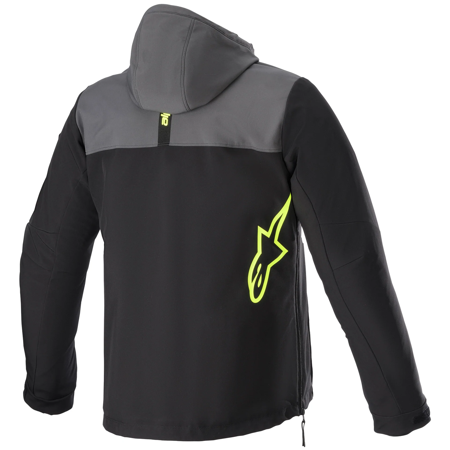 Alpinestars Alpinestars Sherpa Hoodie - Tar Grey/Black/Flo Yellow - Side View