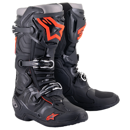 Alpinestars Tech 10 Boots - Black/Flo Red