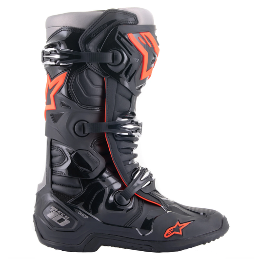 Alpinestars Tech 10 Boots - Black/Flo Red