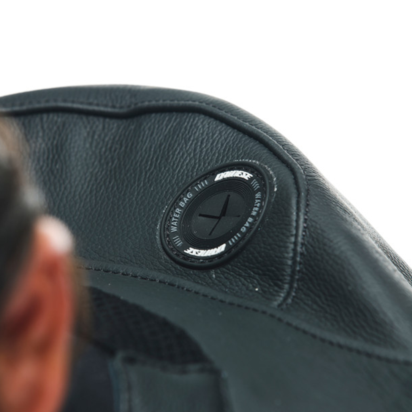 Dainese Tosa 1 Piece Leather Suit Perf. - Black/Flo Red/White