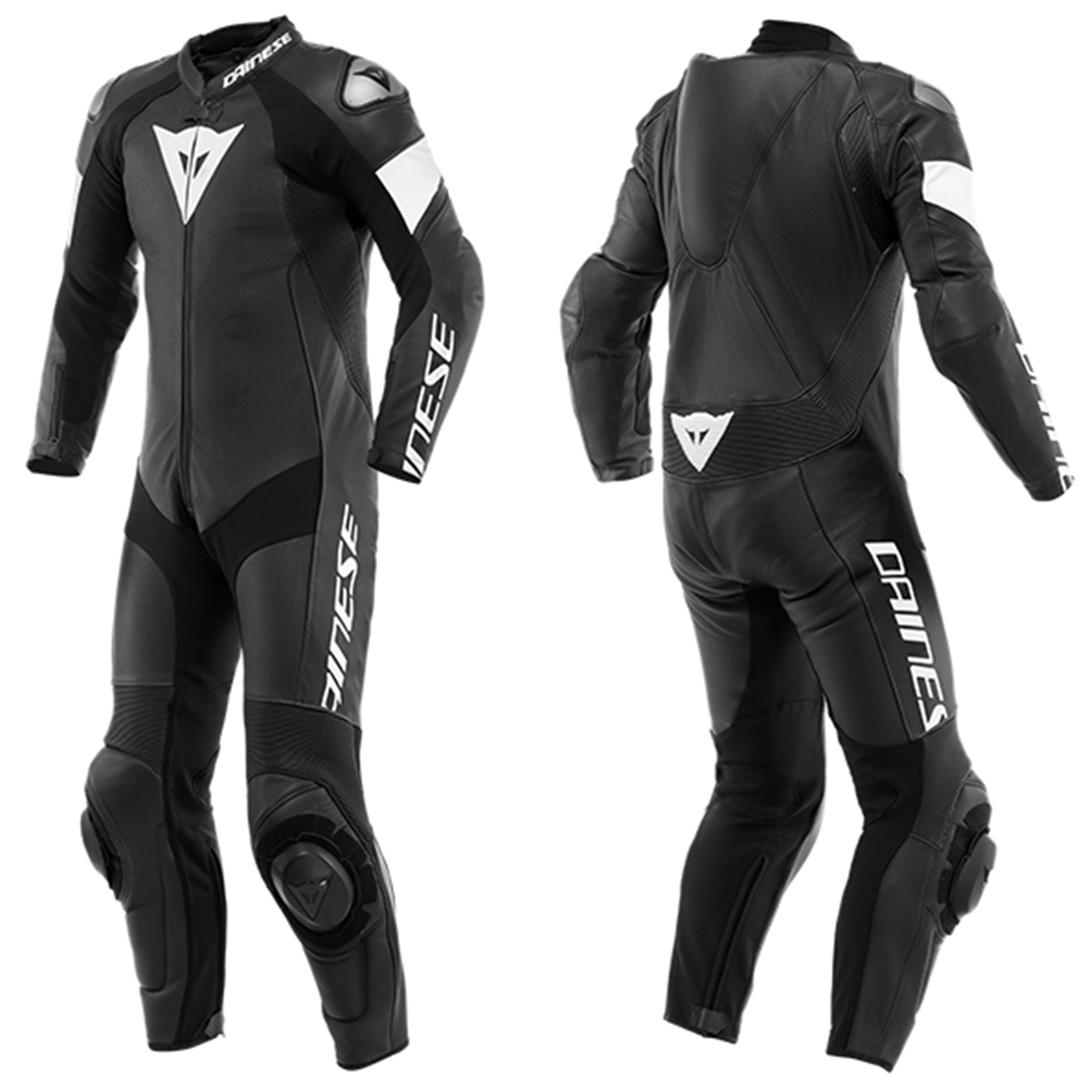 Dainese Tosa 1 Piece Leather Suit Perf. - Black/White