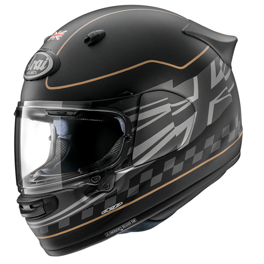 Arai Quantic - Dark Citizen with FREE Dark Visor & Clear Pinlock