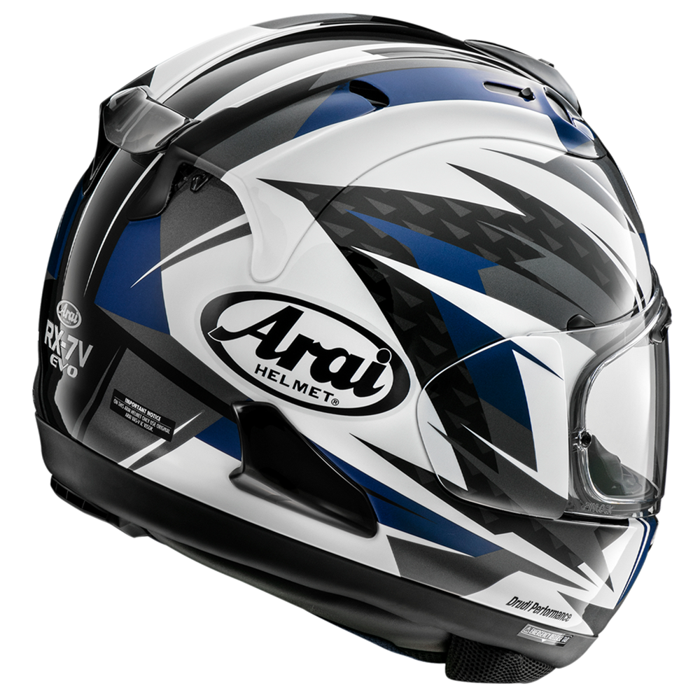 Arai Arai RX-7V Evo - Rush Blue - Side View